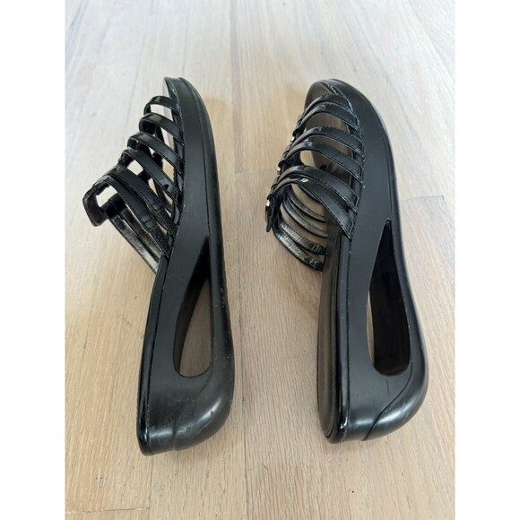 Calvin Klein Sandals Black Wedge Heel Women’s Size 9 - Picture 4 of 10